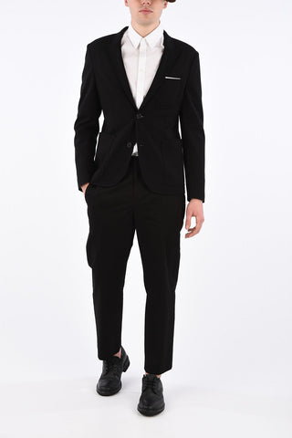 side vents peak lapel 2-button blazer