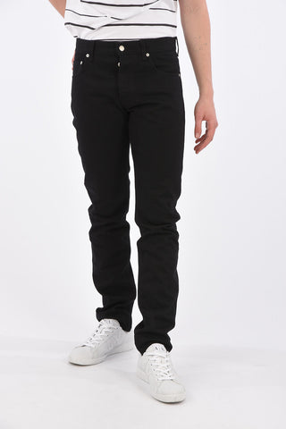 Tapered Fit Jeans with Emboriedered Pocket