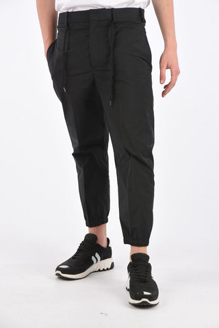 Belt Loops Trousers with Elastic Ankle Band