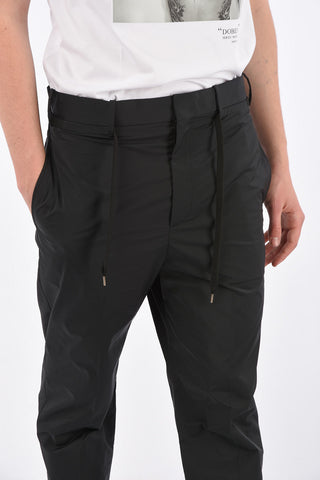 Belt Loops Trousers with Elastic Ankle Band
