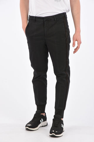 Piping Pants with Elastic Ankle Band