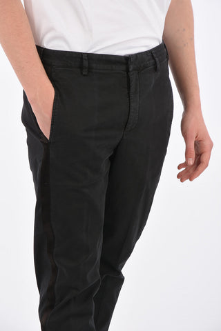 Piping Pants with Elastic Ankle Band