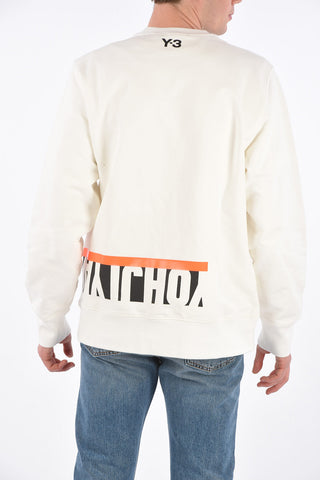 ADIDAS Printed Cotton Crew-Neck Sweatshirt