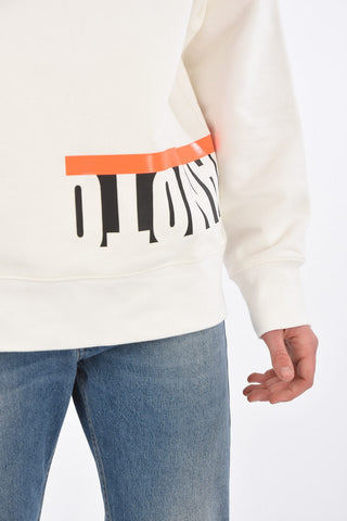 ADIDAS Printed Cotton Crew-Neck Sweatshirt