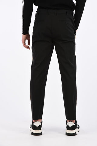 Slim Fit Belt Loops Trousers