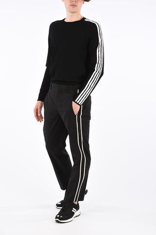 Slim Fit Belt Loops Trousers