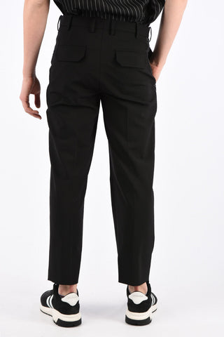 Slim Fit Pants with Striped Details