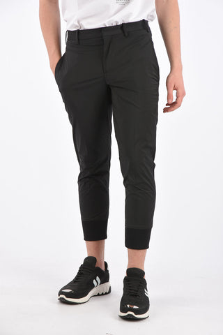 Slim Fit Pants with Elastic Ankle Band