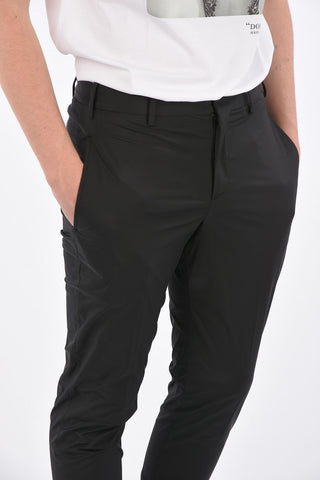 Slim Fit Pants with Elastic Ankle Band