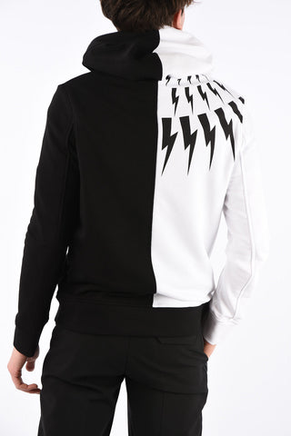 two-tone Sweatshirt with Hood