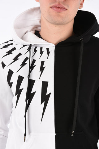 two-tone Sweatshirt with Hood