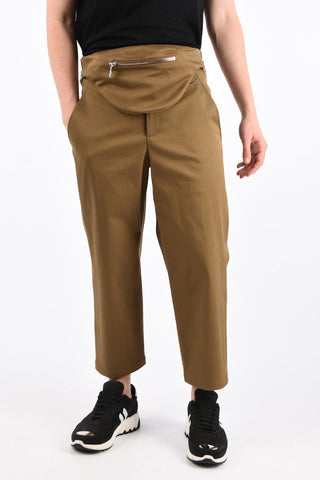 Stretch Cotton Pants with Removable Bum Bag