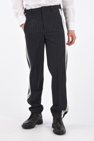 Pinstriped Piping Pants
