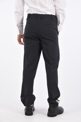 Pinstriped Piping Pants
