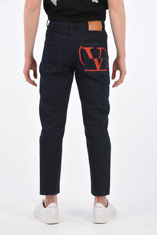 Dark Wash Chinos Fit Jeans