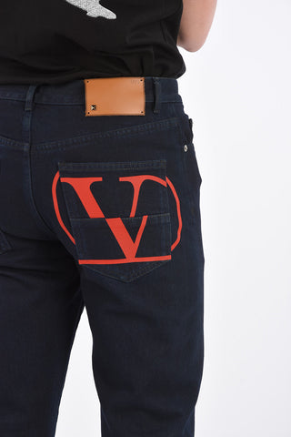 Dark Wash Chinos Fit Jeans