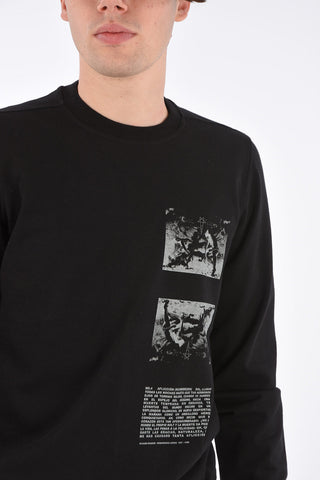DRKSHDW Cotton Printed Crew-Neck Sweatshirt