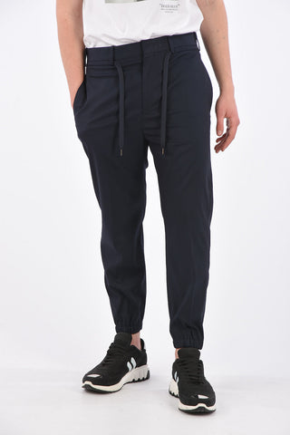 Belt Loops Trousers with Elastic Ankle Band