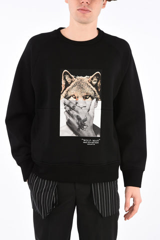 Easy Fit WOLF MAN Crew-Neck Sweatshirt