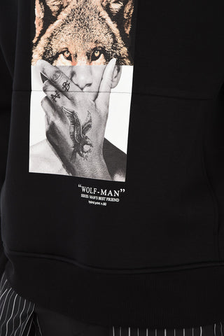 Easy Fit WOLF MAN Crew-Neck Sweatshirt