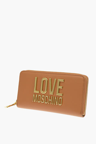 LOVE Faux Leather SLG GOLD METAL LOGO Wallet