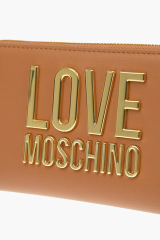 LOVE Faux Leather SLG GOLD METAL LOGO Wallet