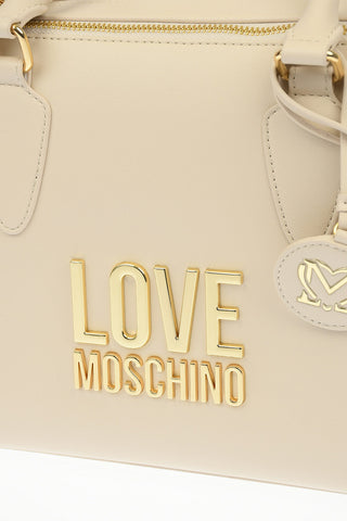 LOVE Faux Leather GOLD METAL LOGO Bag