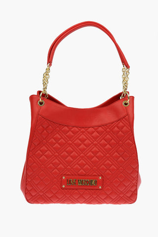 LOVE Borsa a Mano NEW SHINY QUILTED in Ecopelle
