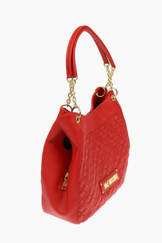 LOVE Borsa a Mano NEW SHINY QUILTED in Ecopelle