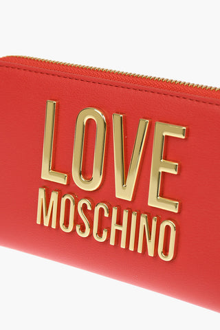 LOVE Faux Leather SLG GOLD METAL LOGO Wallet