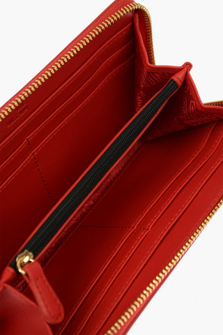 LOVE Faux Leather SLG GOLD METAL LOGO Wallet