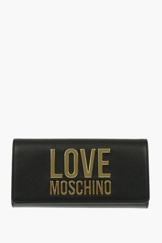 LOVE Faux Leather SLG GOLD METAL LOGO Wallet