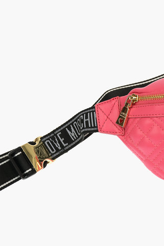LOVE Faux Leather NEW SHINY QUILTED Fannypack