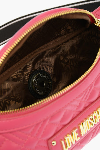 LOVE Faux Leather NEW SHINY QUILTED Fannypack