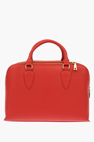 LOVE Borsa a Mano GOLD METAL LOGO in Ecopelle