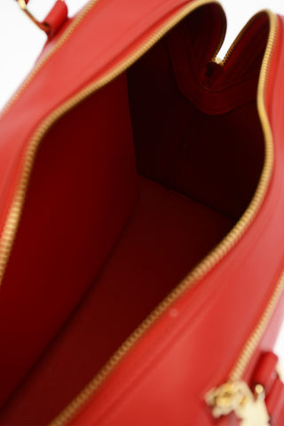 LOVE Borsa a Mano GOLD METAL LOGO in Ecopelle