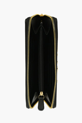 LOVE Portafoglio SLG GOLD METAL LOGO in Ecopelle