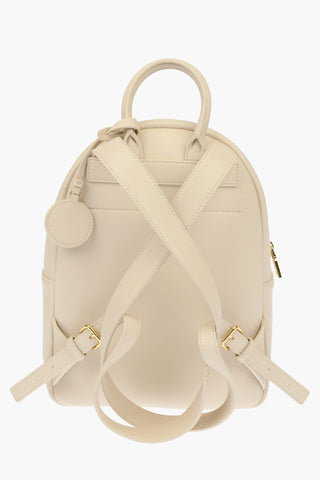 LOVE Faux Leather GOLD METAL LOGO Backpack