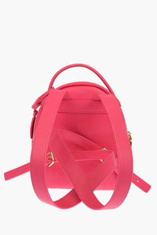 LOVE Faux Leather GOLD METAL LOGO Backpack