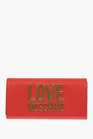 LOVE Faux Leather SLG GOLD METAL LOGO Wallet
