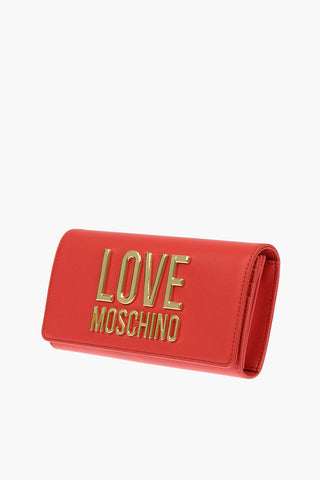 LOVE Faux Leather SLG GOLD METAL LOGO Wallet