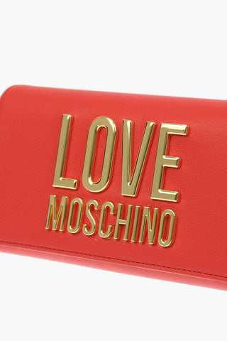 LOVE Faux Leather SLG GOLD METAL LOGO Wallet