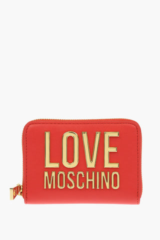 LOVE Portafoglio SLG GOLD METAL LOGO in Ecopelle