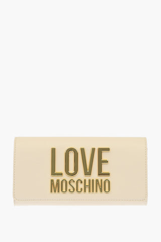 LOVE Faux Leather SLG GOLD METAL LOGO Wallet