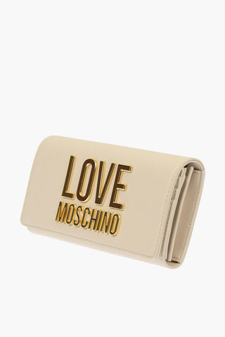 LOVE Faux Leather SLG GOLD METAL LOGO Wallet
