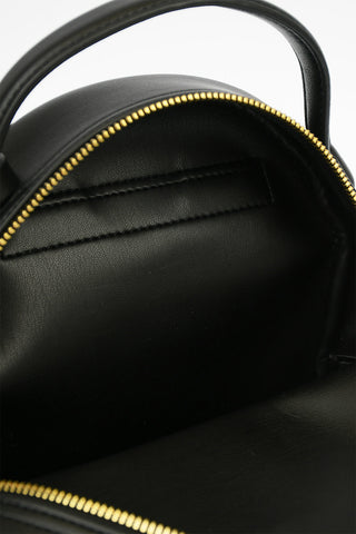 LOVE Faux Leather GOLD METAL LOGO Backpack