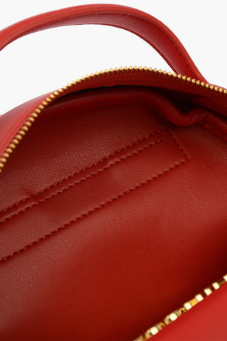 LOVE Faux Leather GOLD METAL LOGO Backpack