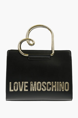 LOVE Borsa a Mano HEART HANDLE in Ecopelle