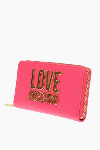 LOVE Faux Leather SLG GOLD METAL LOGO Wallet