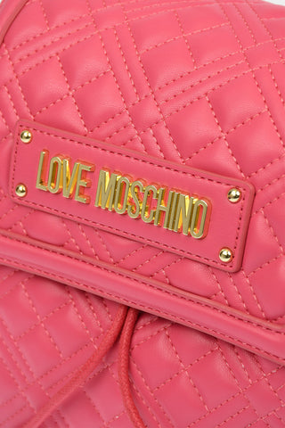 LOVE Faux Leather NEW SHINY QUILTED Backpack